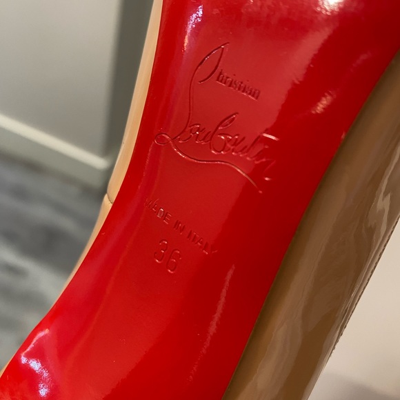 Size 6 louboutin for sale. Nude pigalles. - Picture 6 of 9